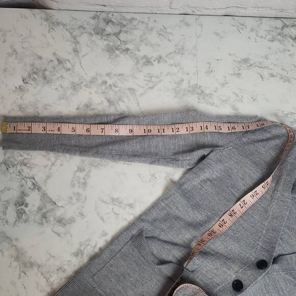 Banana Republic Merino Wool Gray Cardigan Sweater - Picture 7 of 8